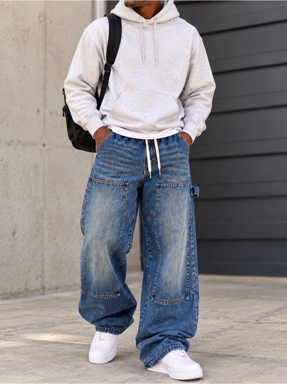 True Religion Vinny Ultra Baggy Carpenter Jeans Men 34 Y2K